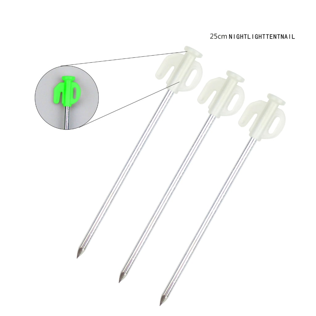 ANXPTIME 10lots Tent Peg Beach Tent Peg Canopies Stake Spirals Stainless Steel Tent Stake