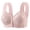 Light pink, variant on Womens Leaf Floral Print Front Closure Wireless Vest Bra Wide Strap Full Coverage Light Support Bra Light pink 38