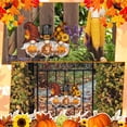 thumbnail image 6 of YUNOVA Thanksgiving Welcome Sign, Fall Gnome Door Hanger Wood Decor with Pumpkins, Vintage Autumn Plaque for Porch, Farmhouse Front Door Decorations Seasonal Wall Hanging, 6 of 7