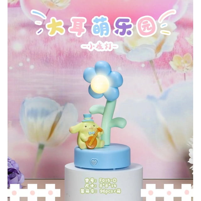 Lámpara de escritorio Anime Kuromi Kawaii Sanrio Creative Cinnamoroll Dream Night Light, dibujos animados, lindo juguete dulce, regalo de cumpleaños
