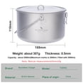 thumbnail image 3 of Olla de Cocina Boundless Voyage de Titanio 2,9L para Camping, 3 of 9
