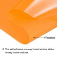 thumbnail image 3 of Uxcell Window Privacy Film 15.75 Inch x 6.56 Feet Frosted Glass Self-Adhesive Sun Blocking Sticker for Home Orange, 3 of 6