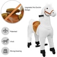 thumbnail image 6 of DEYGIA Ride on Horse for Kids with Reins and Cowboy Hat, Riding Horse Toy for 4 to 8 Years, (35.43'' Height) Ride on Horse Plush Walking Animal, Max Load 165LBS, 6 of 7