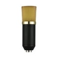 thumbnail image 6 of GOOHOCHY 1Pack Condenser Microphone for Broadcasting Golden Color Cylindrical Shape Reverberation Echo, 6 of 8