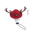 thumbnail image 3 of Adornos navideños Bocqde, gorro navideño con astas para mascota, peluche mediano de Shiba Inu, bonito disfraz para regalar en Navidad., 3 of 6