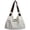 White, variant on CSStudio Vintage Floral Lace Patchwork Shoulder Tote Soft Polyester Large Capacity Hobo Bag For Daily Travel Shopping
