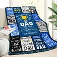 thumbnail image 3 of Dad Birthday Gifts Ideas - Dad Gifts from Daughter Son - Fathers Day Christmas Valentines Birthday Presents for Daddy - Presents for Dad Who Wants Nothing - Best Daddy Ever Blanket 50"x60", 3 of 4
