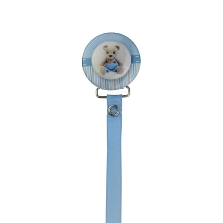 Crochet Teddy Bear 3D Pacifier Clip