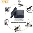 thumbnail image 3 of (4pcs) - BestXD Treadmill Mat, Exercise Equipment Mat with High Density Rubber (3.94 X 10cm X 1.3cm ), 3 of 7