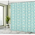thumbnail image 4 of Ambesonne Animals Shower Curtain, Sketch Butterfly Printing, 69"Wx84"L, Eggshell Deep Sky Blue, 4 of 4