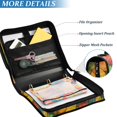 thumbnail image 3 of FORMRS Zipper Binder with Shoulder Strap 2-inch Ring 500 Sheet Capacity File Bag, Retro Autumn Leaves, 3 of 5