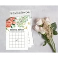 thumbnail image 4 of Inkdotpot CardsFor Bridal Wedding Shower Bachelorette Party Bulk Blank Square Fill In Gift Ideas 50FloralBingoGame, 4 of 7