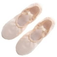 thumbnail image 4 of 1 par de zapatos de baile ligeros sin cordones, zapatos de yoga, suela de gimnasio, zapatos de ballet para niños y adultos, talla 26, 4 of 5