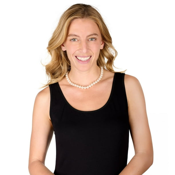 Collar de disfraz Orion Disfraces Jumbo White Pearls para adulto