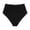 j31-Black, variant on LIIPEE Womens Swimwear Bottoms Casual Summer Solid Color Elastic High Waist Ladies Holiday Pool Beach Soft Breathable Comfortable Sexy Slim Fit Fashion Ruched Bikinis Swimwear,L