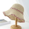 thumbnail image 3 of Packable Sun Hats for Women Travel Wide Brim and UV Protection Summer UV Packable Packable Beach Vacation Beach Vacation Sun Hat Pink One Size, 3 of 3