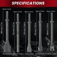 thumbnail image 2 of Juego de 10 Cinceles para Martillo Neumático de Aire, de Acero Al Carbono de Alta Resistencia, con Vástago de 0,401 Pulgadas., 2 of 5