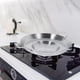 thumbnail image 2 of Utensilios de cocina de acero inoxidable Práctico Cocina Freír Pan Snack Tienda Flat Concave Frying-Pan, 2 of 5
