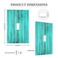 thumbnail image 3 of Rocae Turquoise Wooden2 for Decorator Light Switch or Receptacle Outlet Wall Plate,Polycarbonate Thermoplastic-Style T, 3 of 6