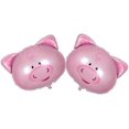 thumbnail image 3 of Foil Balloons Creative Pig Head Shape Lovely Pink Party Decor Balloon Photo Props For Birthday Festival Wedding Gift (pink2pcs), 3 of 4