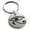 Silver, variant on Stainless Steel Egyptian Eye of Horus Engraved Small Medallion Circle Charm Keychain Keyring