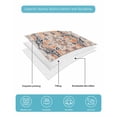 thumbnail image 5 of Orange Blue Twin Size Down Alternative Comforter,Lightweight Comforter Quilt Bedding Set with Pillow Shams Boho Geometric Middle Century Abstract Western Bed Comforter Duvet Insert 68"x86", 5 of 7