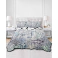thumbnail image 2 of Twin XL Quilt Bedding Set, Turtle Coastal Reversible Summer Quilt 3 Pieces, Nautical Summer Beach Coral Jellyfish Wooden Lightweight Bedspreads Coverlets with 2 Pillow Shams for All Seasons, 2 of 5
