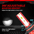 thumbnail image 4 of For Honda Ridgeline 2017-2020 LED Headlights Combo 9005+H11 High Low Beam + H11 Fog Light Conversion Kit 6Pcs, 4 of 14