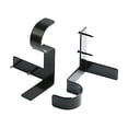 thumbnail image 7 of 6 Packs Single Curtain Rod Brackets, Heavy Duty Holders for Window Frame, No Drill Installation, 7 of 7