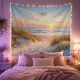 thumbnail image 2 of Sandy Beach Path with Sea Oats at Sunset, Peaceful Coastal Wall Art for Beach Lovers, Seaside Nature Decor, Housewarming Gift Tapestry Wall Hanging for Living Room and Bedroom, 2 of 7