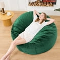 thumbnail image 5 of XIECUVA Bean Bag Chair Stuffed with Foam For Adults，Folding Beanbag Chairs Lounge Sofa Bed，Medium Size Memory Foam Mattress，5 ft, 5 of 8