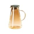 thumbnail image 2 of YYV 1.8L Glass Pitcher with Lid Hot and Cold Beverage Jug Large Capacity Handle Pour Spout for Homemade Iced Tea Juice and Milk Durable Tempered Glass Refrigerator-Safe Drink Server Pitcher, 2 of 6
