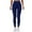 Dark Blue, variant on Women's Seamless High Waisted Workout Leggings Pants Stretchy Material Butt Lift No See Through Tights
