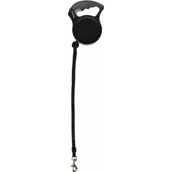 Cable retráctil Leash Petmate Walkabout de 4,5 m, color negro mediano