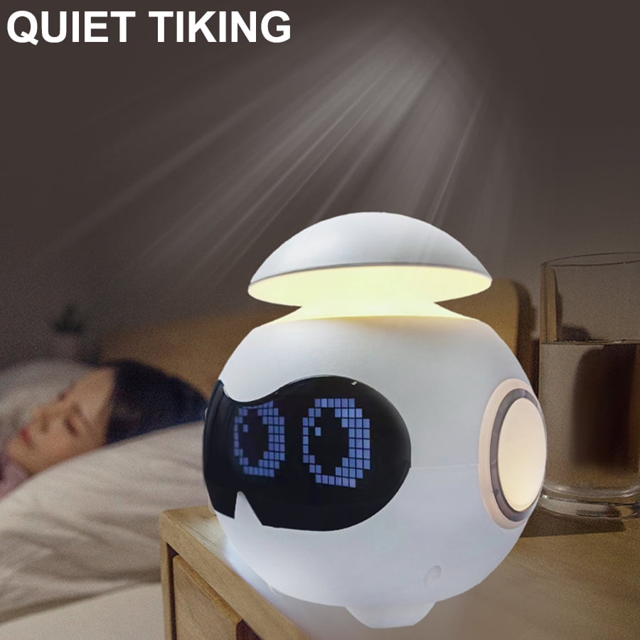 LAPAMAX Digital Smart Alarm Clock Bluetooth HIFI Level Speaker, Music Sync Night lights for Bedside Dorm Office Desk Table Lamp