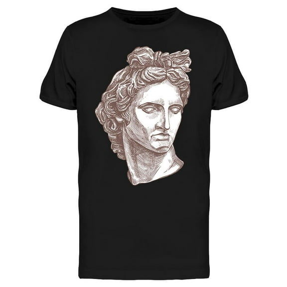 Apollo Ancient Gypsum Sculpture T-Shirt Men -Image by Shutterstock, Male Large