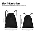 thumbnail image 2 of Fotbe Black Bolsa Mochila con Cordón Estampada, Bolsa de Gimnasio Deportiva, Bolsa Cinch, Bolsa con Cordón para Hombres y Mujeres-Small, 2 of 6