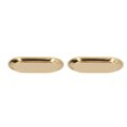thumbnail image 2 of Garosa Jewelry Trays,Cosmetics Storage Trays,2Pcs Stainless Steel Tray Mirror Polishing Craftsmanship Concise Design Beautiful Practical Towel Tray For Jewelry, 2 of 8