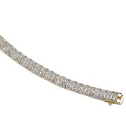 18k Gold Over Sterling Genuine Diamond H