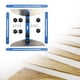 thumbnail image 2 of Herramienta de diseño de estante, plantilla de pisada de escalera, longitud ajustable de 11,4 a 60,7 pulgadas, plantilla de escalera de metal,, 2 of 9