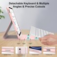 thumbnail image 3 of Funda con Teclado BORIYUAN para Galaxy Tab S9 FE 10.9"/11" Bluetooth, 3 of 9