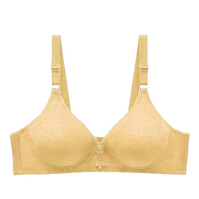 Bra Large Size Thin Without Ring Comfortable And Breathable Traditional Three Of Buckle Bra