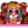 thumbnail image 4 of Barbie Extra Fly Minis Travel Doll, Beach Look with Pink-Streaked Pigtails in Swimsuit, Sarong & Accessories, 4 of 5