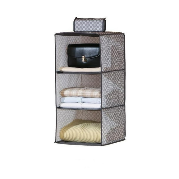 A Thickened Multi Layer Storage Hanging Bag Household Wardrobe Hanging Storage Box Foldable Dustfree Three Dimensional Hanging Bag Style A
