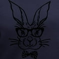 thumbnail image 3 of CafePress - Cute Hipster Easter Bunny T Shirt - Women's V-Neck Dark T-Shirt, 3 of 4