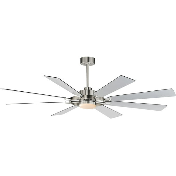 Maxim 88878Wt Helm 72" 8 Blade Indoor Led Ceiling Fan - Nickel