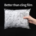 thumbnail image 6 of 100 Pcs Elastic Food Storage Cover,Fresh Keeping Bags,Plastic Bowl Covers Reusable,Stretch Plastic Wrap,Bowl Covers for Bread Proofing,Food Cover for Kitchen Outdoor Picnic,Clear, 6 of 7