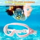 thumbnail image 4 of Gafas De Natación Gafas de natación de luz plana HD antivaho ajustable adulto unisex (rosa blanco), 4 of 8