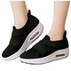 thumbnail image 1 of Zapatillas de deporte con tacones de cuña sin cordones de malla de ocio de moda para damas de mujer Wmkox8yii shalkjhdk1202, 1 of 1