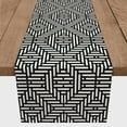 thumbnail image 3 of Creative Products Geometric Aztec Lines Black 16x90 Poly Twill Table Runner, 3 of 3